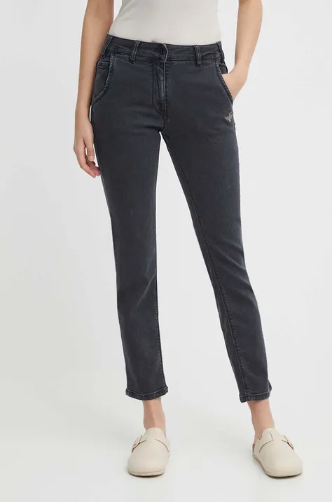 Aeronautica Militare jeansi femei medium waist, PJ203DCT3278