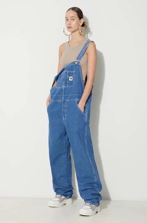 Παντελόνι εργασίας Carhartt WIP Bib Overall Straight I033018.106