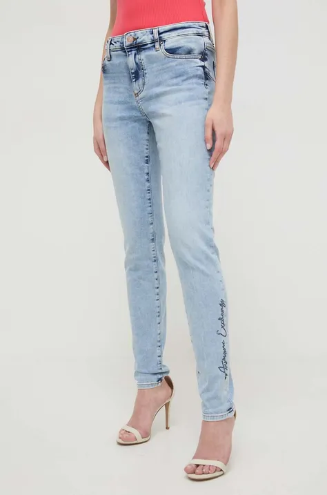 Armani Exchange jeansy damskie kolor niebieski 3DYJ69 Y36DZ