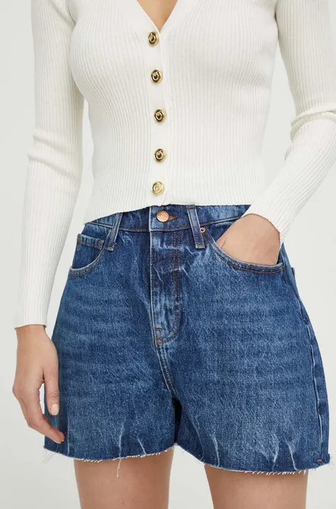 Traper kratke hlače Armani Exchange za žene, bez uzorka, visoki struk, 3DYJ71 Y16EZ