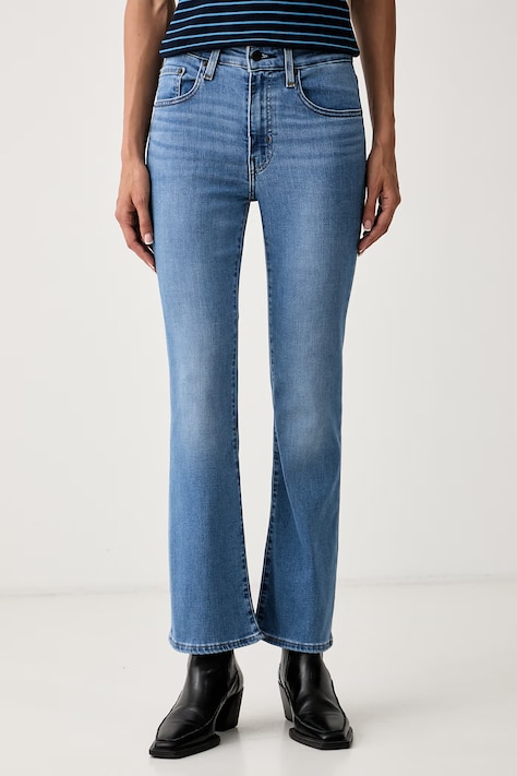 Levi's blugi bootcut pentru femei 725 HIGH RISE BOOTCUT albaștri 18759