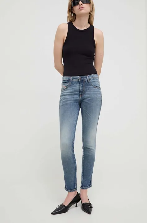 Diesel jeansy 2015 BABHILA damskie kolor granatowy