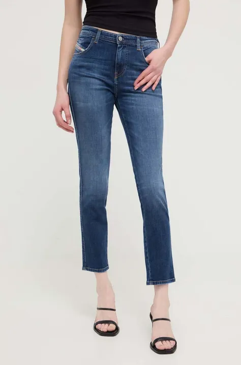 Diesel jeansy 2015 BABHILA damskie kolor granatowy A03604.09H63