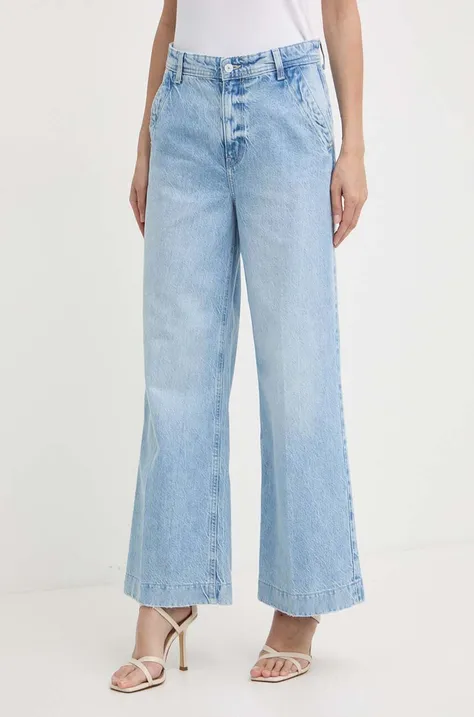Guess jeansy DAKOTA damskie kolor niebieski W4GA77 D5B66