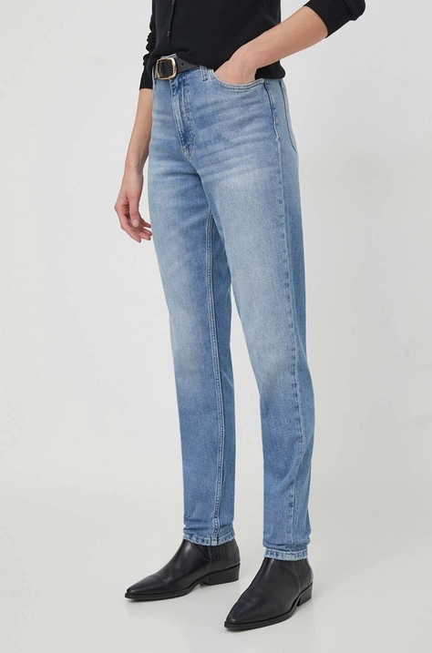 Rifle Calvin Klein Jeans Mom Jean dámske, vysoký pás, J20J222764