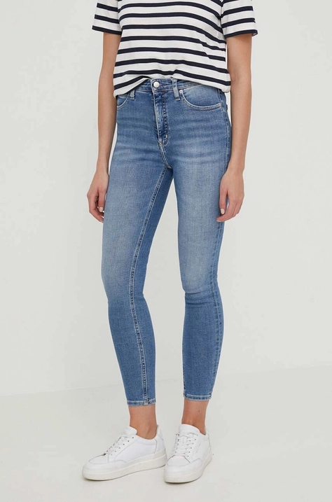 Дънки Calvin Klein Jeans в синьо J20J222775