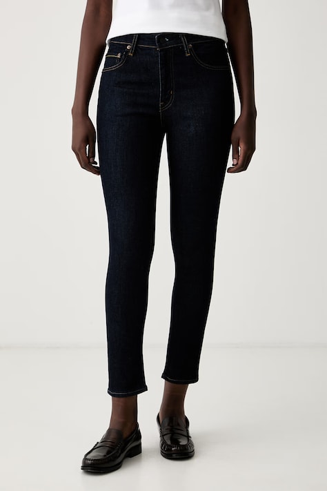 Levi's blugi skinny pentru femei 721 HIGH RISE SKINNY bleumarin 18882