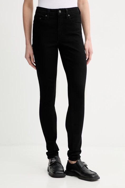 Levi's jeansy 721 HIGH RISE SKINNY damskie kolor czarny