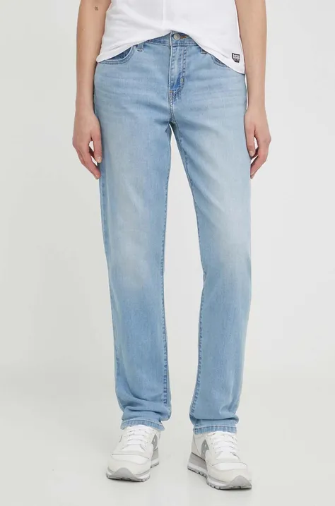 Levi's jeansy MID RISE BOYFRIEND damskie kolor niebieski