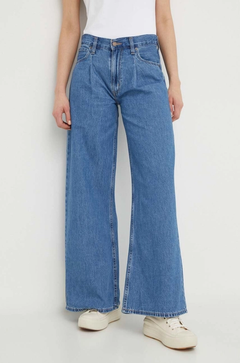 Дънки Levi's BAGGY WIDE LEG в синьо