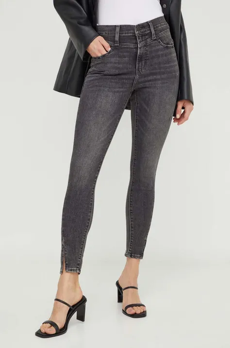 Levi's jeansy 720 SUPER SKINNY damskie kolor czarny