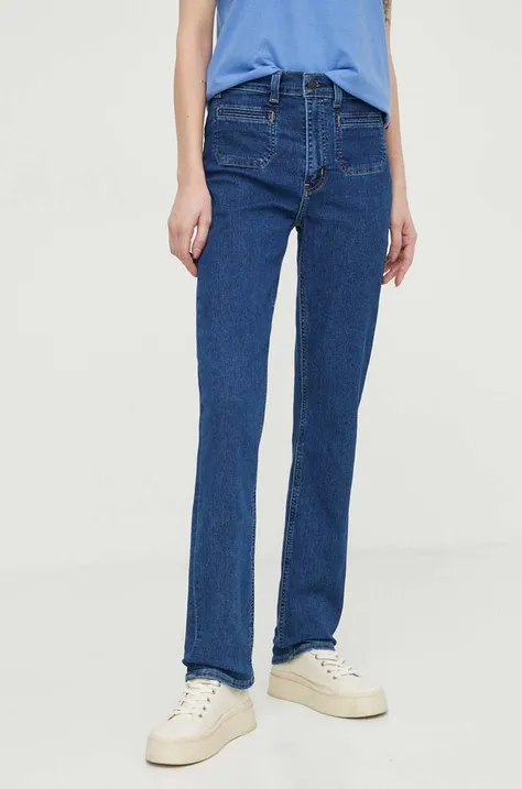 Levi's jeans 724 TAILORED donna colore blu navy