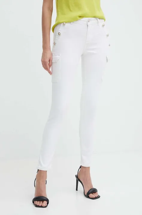 Morgan jeansi PEMA3 femei, culoarea alb, PEMA3
