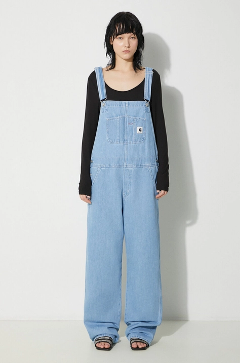 Дънков гащеризон Carhartt WIP Bib Overall Straight в I031250.112