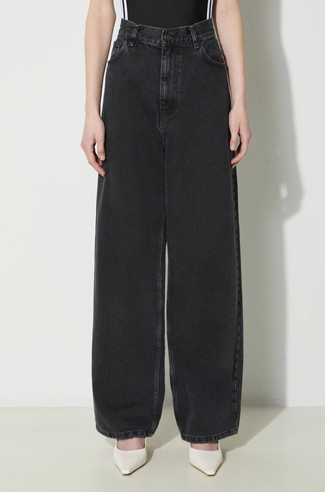 Džíny Carhartt WIP Brandon Pant dámské, high waist, I031918.8906