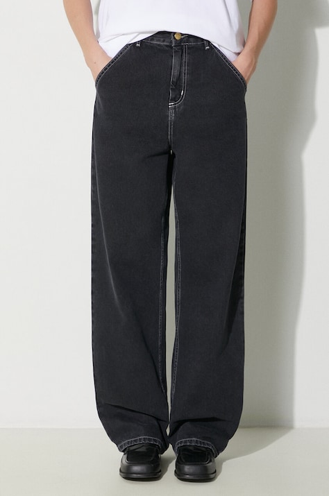 Rifle Carhartt WIP Simple Pant dámske, stredne vysoký pás, I031924.8906