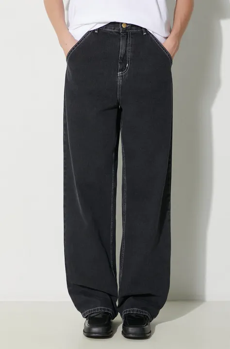 Džíny Carhartt WIP Simple Pant dámské, medium waist, I031924.8906