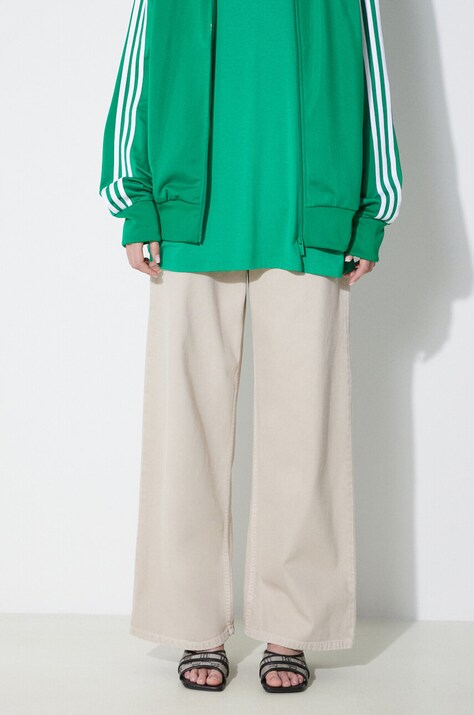 Carhartt WIP jeansi Jens Pant femei, culoarea bej, I033142.1YC4J