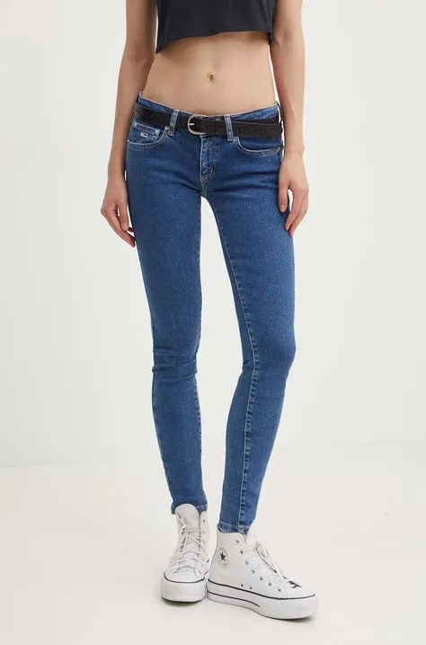 Tommy Jeans jeansy damskie kolor niebieski DW0DW17576
