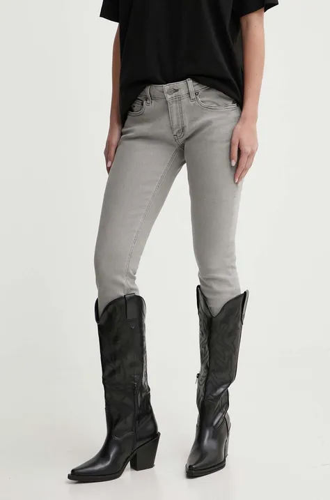 Tommy Jeans jeansy damskie kolor szary DW0DW17582