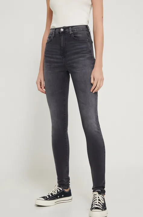 Tommy Jeans jeansy Sylvia damskie kolor szary