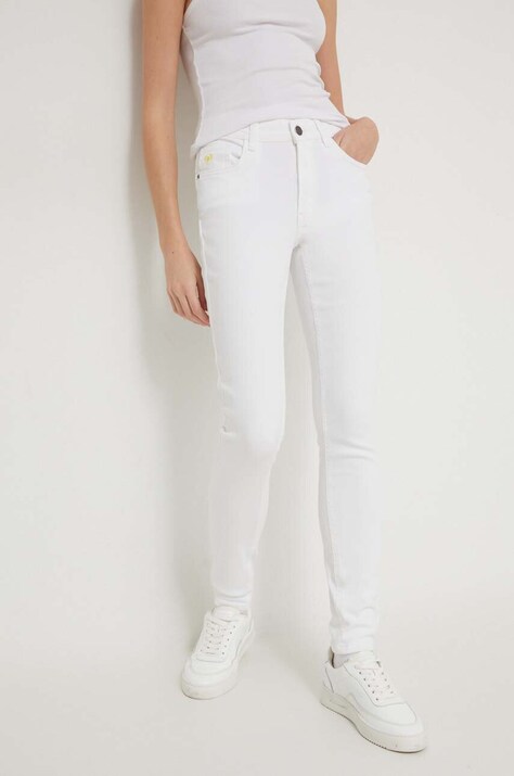 Desigual jeansi femei, culoarea alb