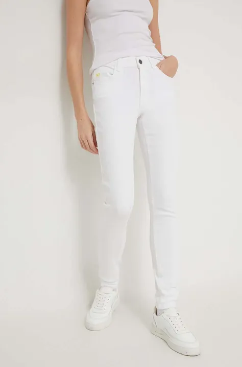 Desigual jeansy damskie kolor biały