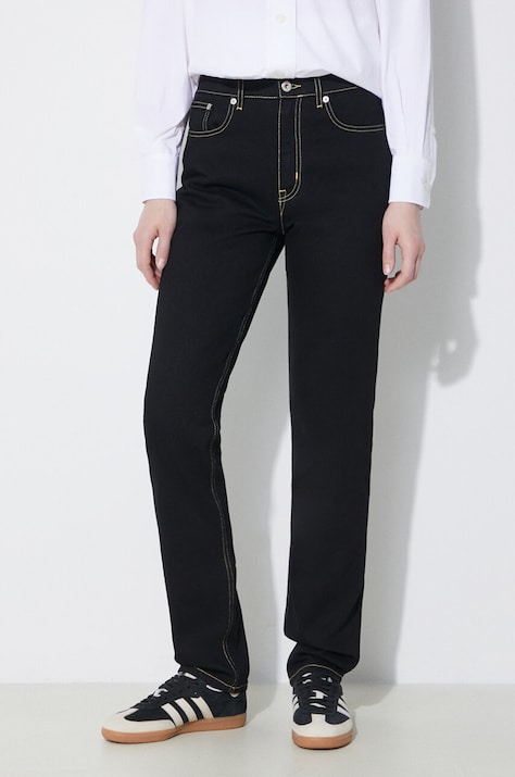 Джинсы Kenzo Solid Asagao Straight женские средняя посадка FD62DP2106C1.BM