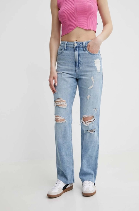 Hollister Co. jeansy damskie high waist KI355-4232-281