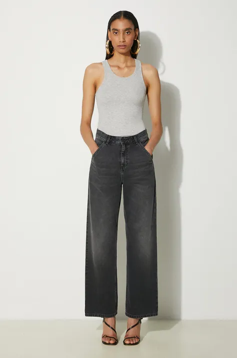 Carhartt WIP jeansi Simple Pant femei high waist, I030486.894L