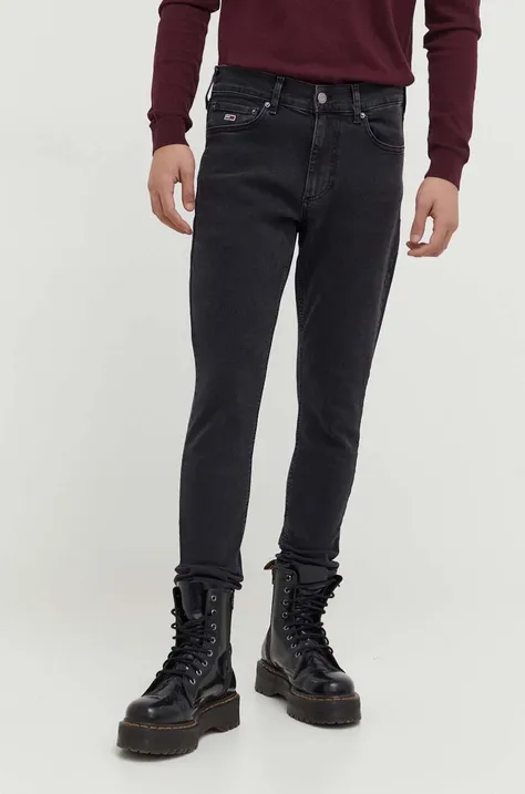 Τζιν παντελόνι Tommy Jeans Scanton χρώμα: μαύρο