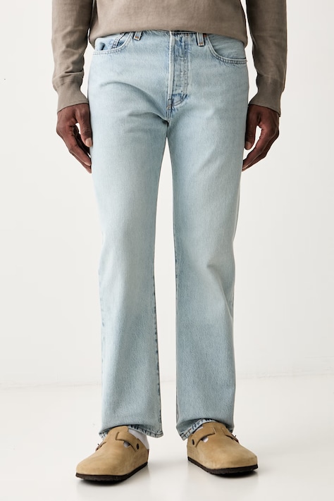 Levi's blugi straight pentru bărbați 501® LEVIS®ORIGINAL FIT albaștri 00501