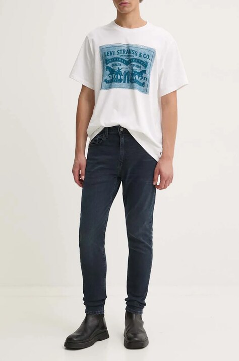 Levi's jeans 512 SLIM culoarea bleumarin, 28833