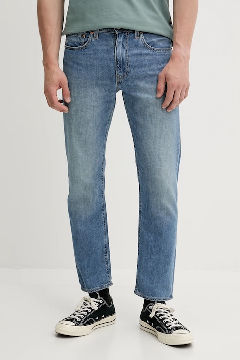 Kavbojke Levi's 502 TAPER moške, siva barva