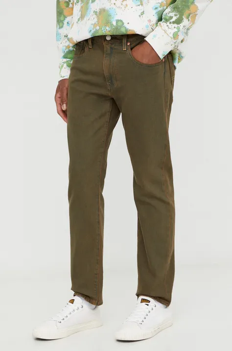 Τζιν παντελόνι Levi's 502 TAPER χρώμα: πράσινο