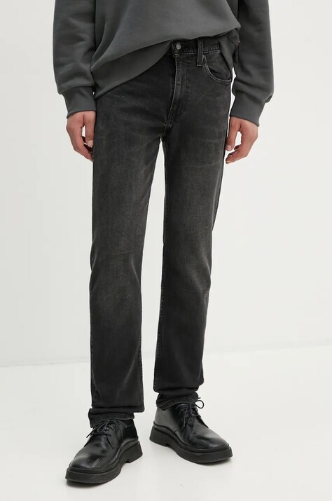 Levi's jeansi 502 TAPER barbati, culoarea negru