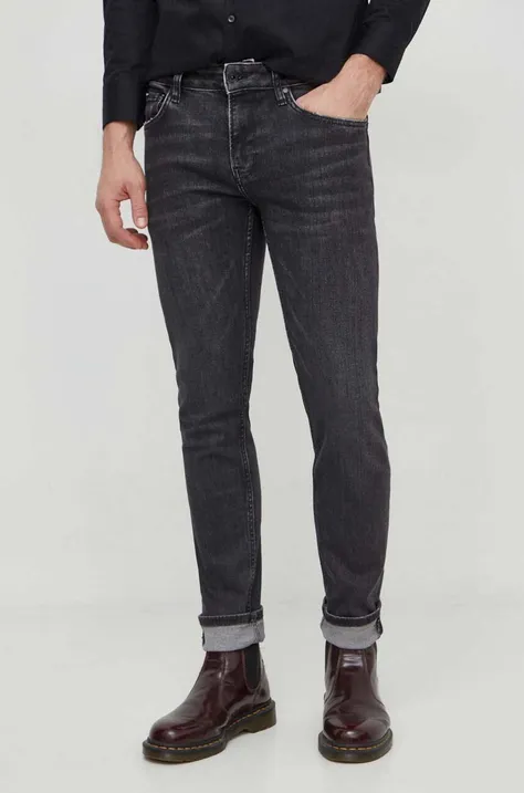 Τζιν παντελόνι Pepe Jeans SLIM JEANS χρώμα: γκρι PM207388XX1