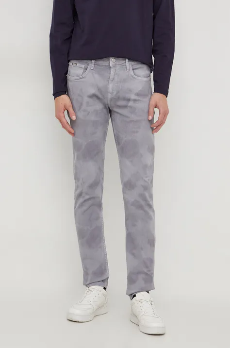 Τζιν παντελόνι Pepe Jeans SLIM JEANS CLOUDED χρώμα: γκρι PM207399