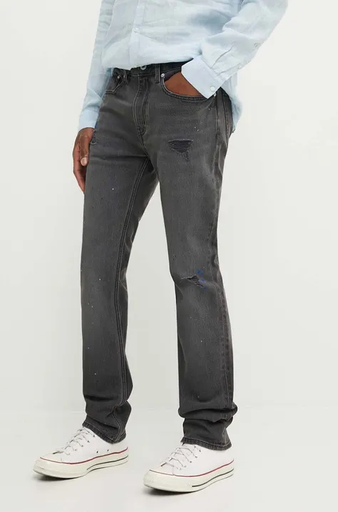 Hugo Blue jeansi barbati, culoarea gri, 50513798