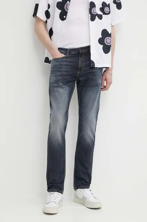 HUGO jeansy męskie kolor granatowy 50511344