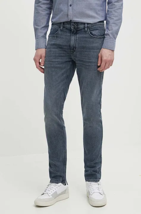 HUGO jeansi barbati, culoarea gri, 50511390