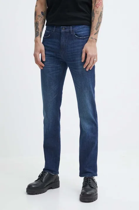 HUGO jeansy męskie kolor granatowy 50511361