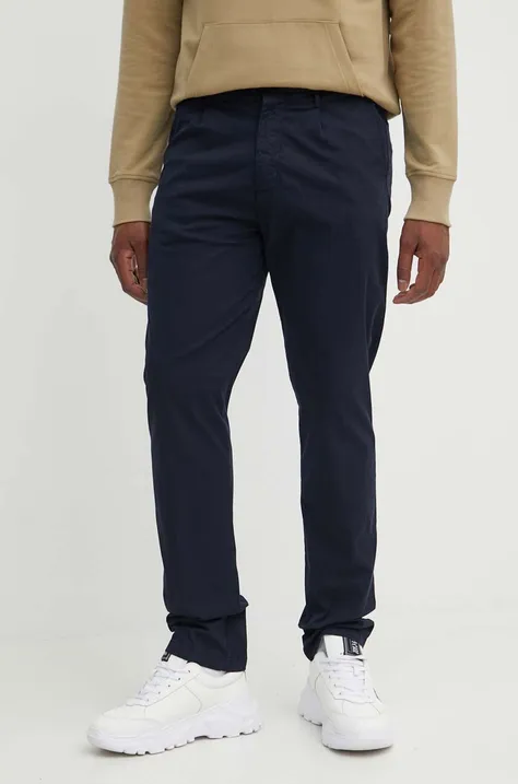 Kalhoty Guess NOAH pánské, tmavomodrá barva, přiléhavé, M4GB27 WG3QA