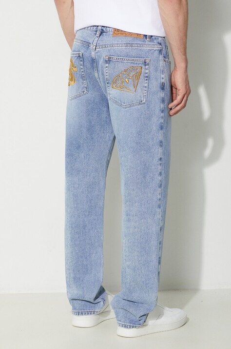 Džíny Billionaire Boys Club Diamond & Dollar Embroidered Denim pánské, B24152