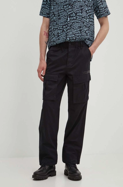 KSUBI trousers speeder fugitive cargo men's black color MPS24PA002