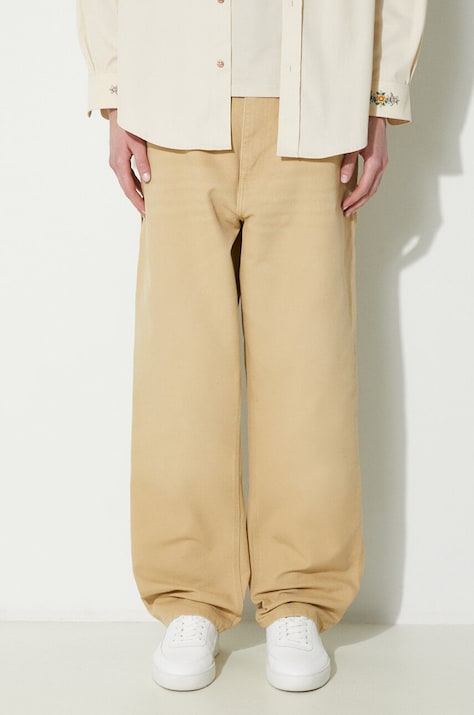 Traperice Carhartt WIP Single Knee Pant za muškarce, I031497.1YH3K
