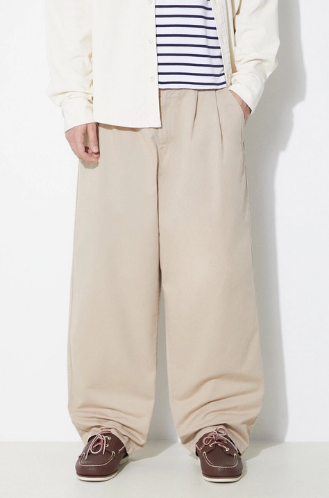 Carhartt WIP pantaloni in cotone Marv Pant colore beige I033129.G106