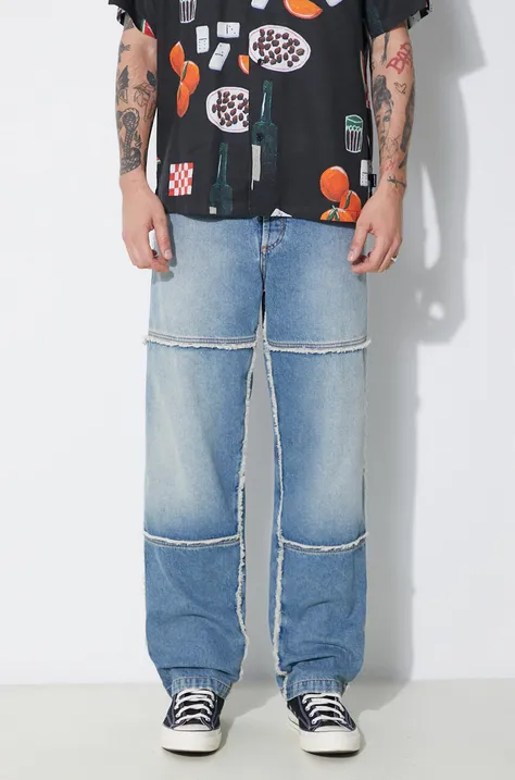 Marcelo Burlon jeans Medium Stone Dnm Straight men's CMYA030S24DEN0013400