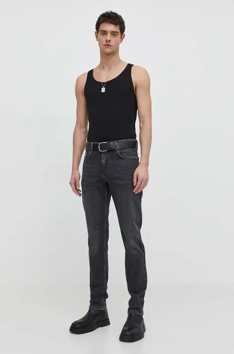 Джинси Karl Lagerfeld Jeans чоловічі колір сірий