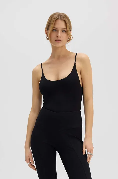 Ολόσωμη φόρμα Saint Body THIN STRIPES PLAYSUIT BLACK χρώμα: μαύρο, SB.525